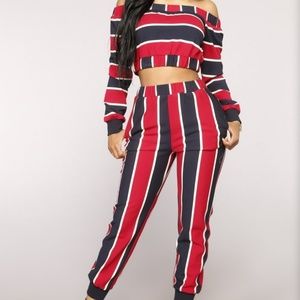 Two piece off shoulder set